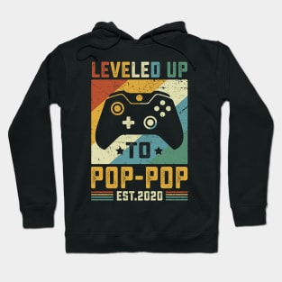 Vintage Leveled Up To Pop-Pop Est.2020 Hoodie